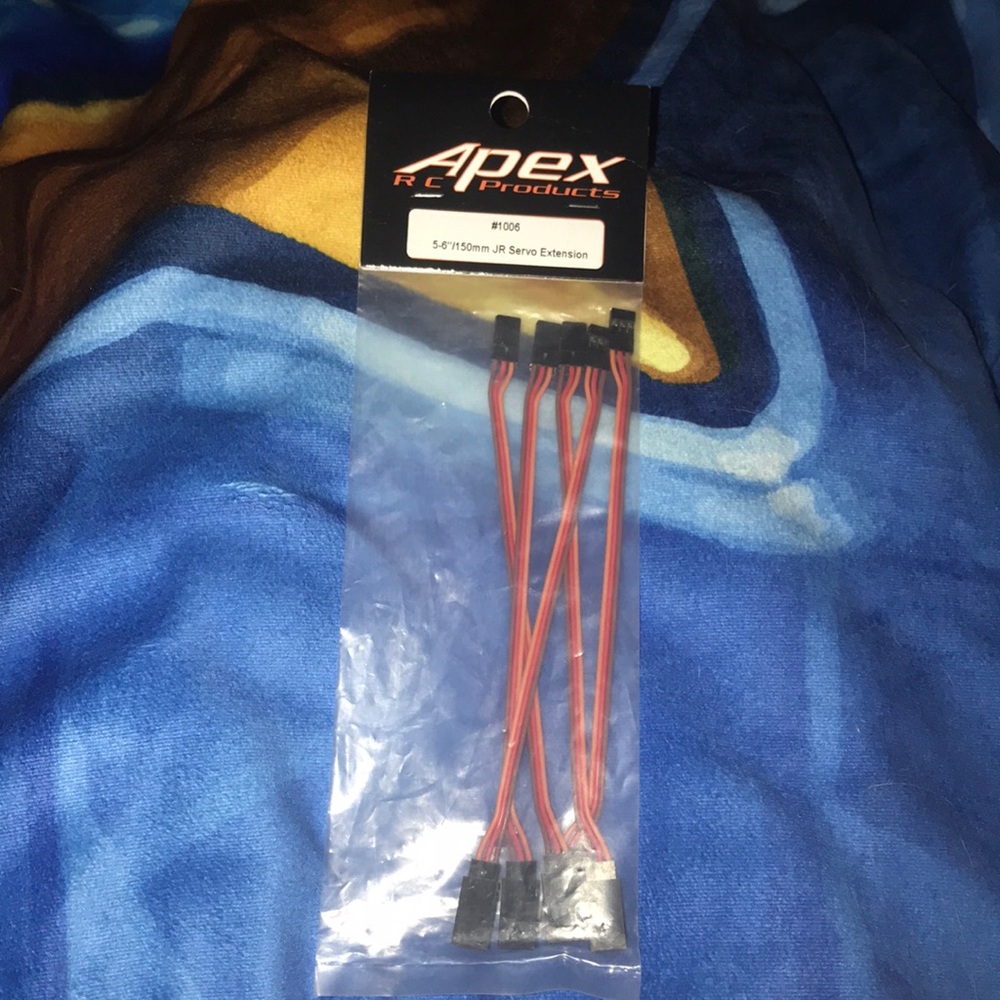 Apex RC products #1006 6”/150mm JR Servo Extension New
